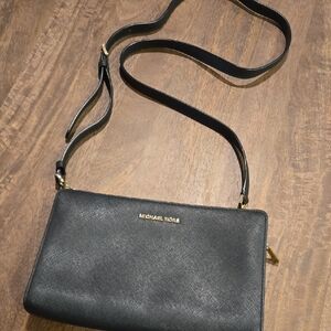 Michael Kors Black Crossbody Wallet Bag